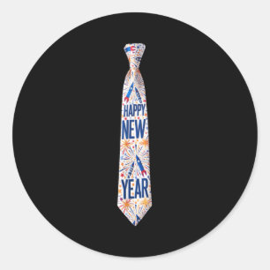2026 New Year’s Party Fireworks Funny Celebration  Classic Round Sticker
