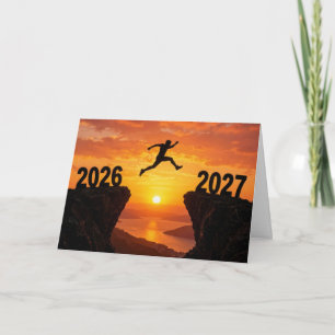 2026 New Year Silhouette Holiday Card