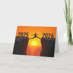 2026 New Year Silhouette Holiday Card