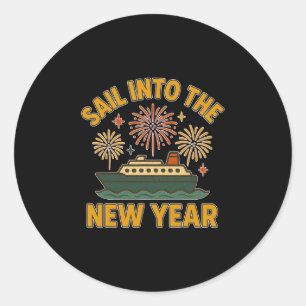 2026 New Years Cruise Vacation For Men Classic Round Sticker