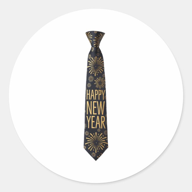 2026 New Year's Party Funny Fireworks Party New Ye Classic Round Sticker (Front)