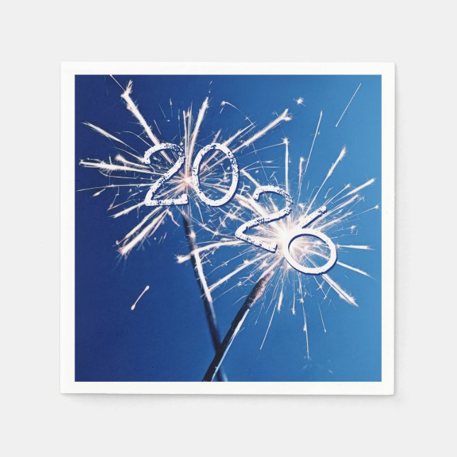 2026 New Years Sparklers Napkin (Front)