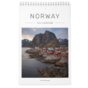 2026 Norway landscape photo Calendar