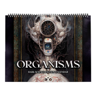 2026 Organismes Surreal Dark Sci-Fi Calendrier
