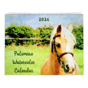 2026 Palomino Horses Ponies Owners Lovers Gift Calendar