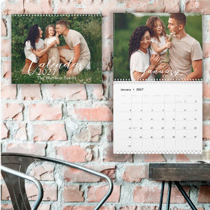 2026 Personalized 12-Month Family Photos Calendar