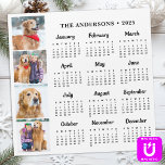 2026 Personalized Pet Dog Family Photos Calendar<br><div class="desc">Introducing the 2026 Magnetic Calendar Card – the perfect blend of functionality and personalization for your home! This modern fridge magnet calendar is designed to keep your family organized and your kitchen stylish. Featuring a compact 12-month layout on a single card, it's ideal for quick date checks without taking up...</div>
