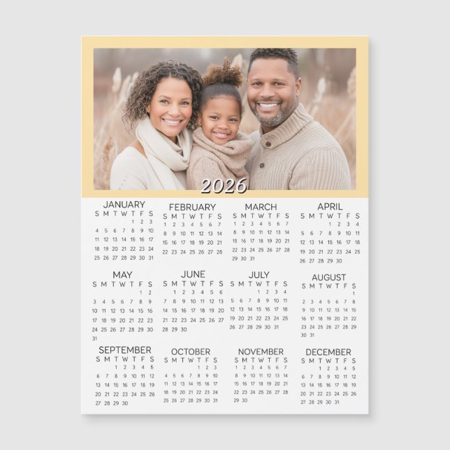 2026 Personalized Photos Mini Calendar (Front)