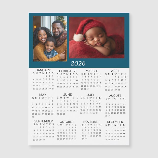 2026 Personalized Photos Mini Calendar (Front)