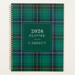 2026 Plaid Clan Henderson Tartan Chequered Planner<br><div class="desc">Cute,  elegant,  chequered Clan Henderson annual planner you can easily customize by clicking the "Personalize" button.</div>