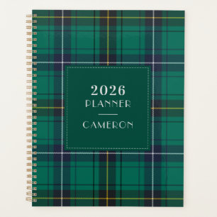 2026 Plaid Clan Henderson Tartan Chequered Planner