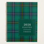 2026 Plaid Clan Henderson Tartan Chequered Planner<br><div class="desc">Cute,  elegant,  chequered Clan Henderson annual planner you can easily customize by clicking the "Personalize" button.</div>