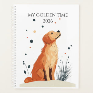 2026 Planner   Gift For Golden Retriever Lovers