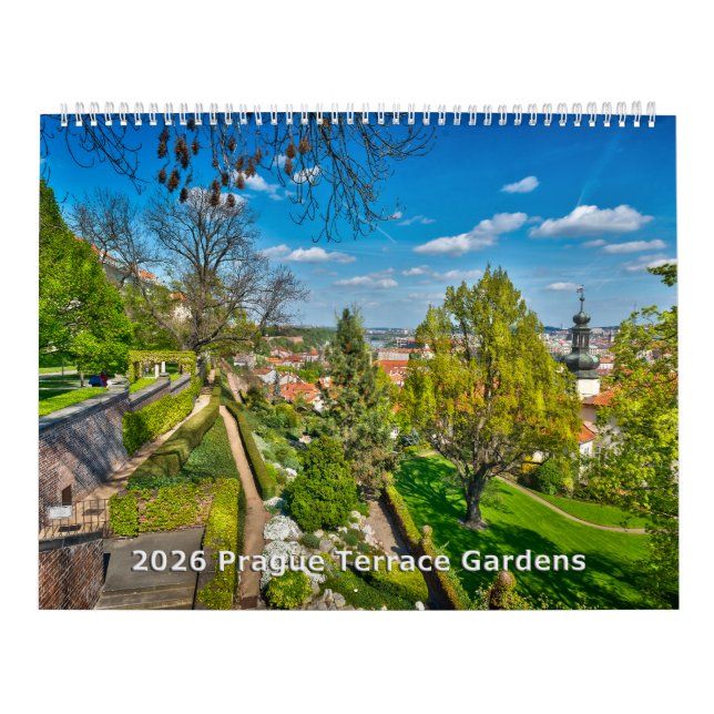 2026 Prague - Terrace Gardens Calendar (Cover)