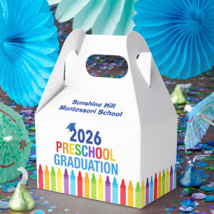 2026 Preschool Graduation Custom School Party Favor Box