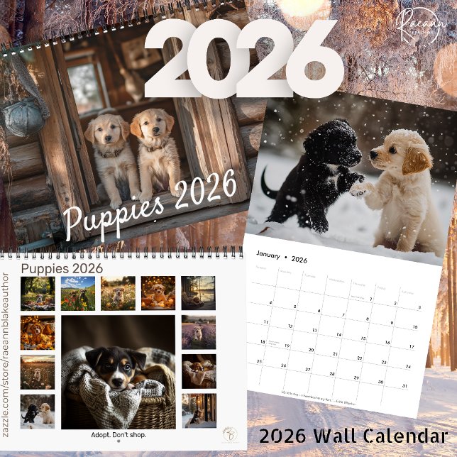 2026 Puppies Wall Calendar (Creator Uploaded)