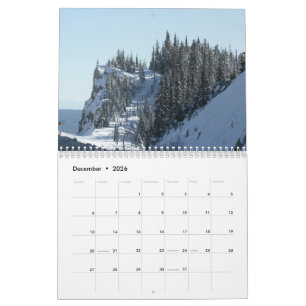 2026 Scenic Wilderness Landscape  Calendar