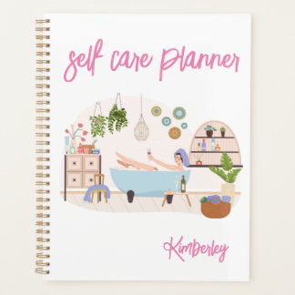 2026 Self Care Cute Girly Personalized Name Planner