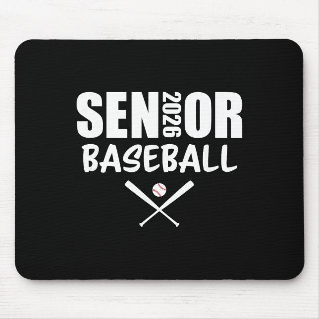 2026 Senior Baseball Player Cl Of 2026  Mouse Pad (Front)