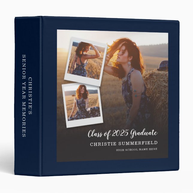 2026 Senior Year School Graduation Photo Album Binder (Front/Spine)