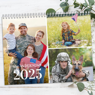 2026 Simple Modern Custom Photo Collage Monthly  Calendar