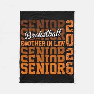 2026 Sketll Senior Brother In Law Graduation Match Fleece Blanket