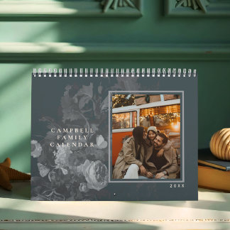 2026 Sleek Stylish Floral Artistic Photopop Calendar