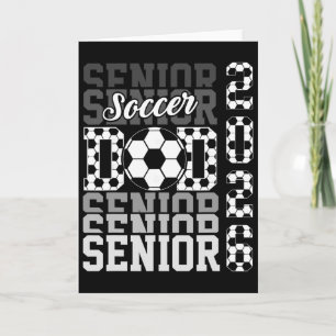 2026 Soccer Senior Dad Graduation Matching Family  Card