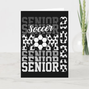 2026 Soccer Senior Mom Graduation Matching Family  Card