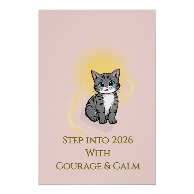 2026 Sunrise Inspiration Glossy Poster (Front)