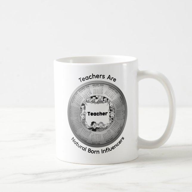 2026 Teachers Are Natural Born Influencers Coffee  Mug (Right)