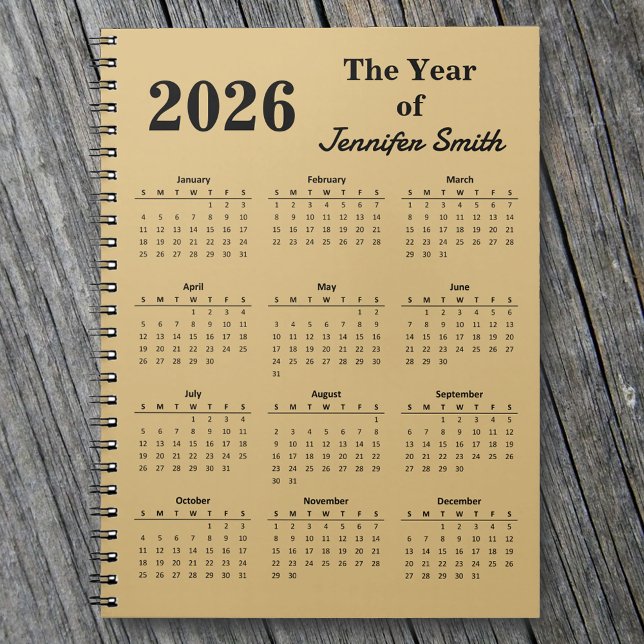 2026 The Year of [Your Name} Personalized Notebook (Creator Uploaded)