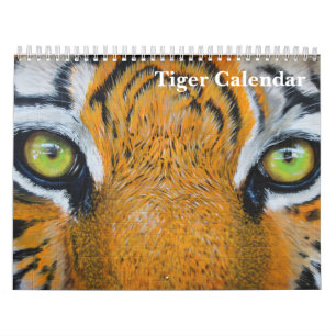 2026 Tiger Photography Wild Animal  Calendar