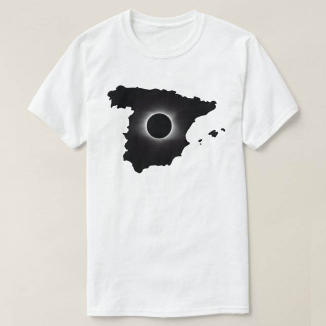2026 Total Solaire Eclipse España Country T-Shirt (Design devant)