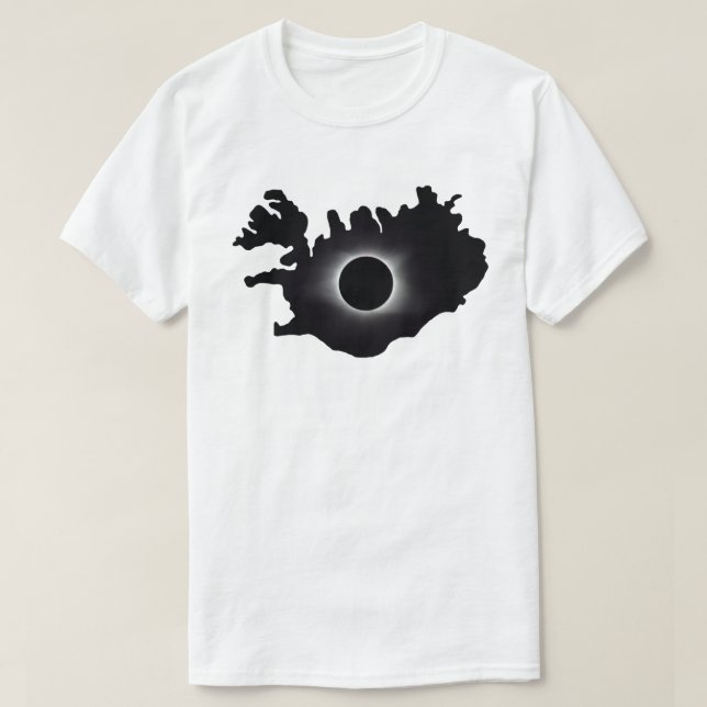 2026 Total Solar Eclipse Ísland Country T-Shirt (Design Front)
