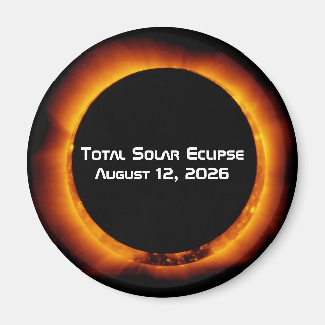 2026 Total Solar Eclipse Magnet (Front)