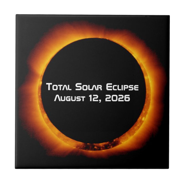 2026 Total Solar Eclipse Tile (Front)