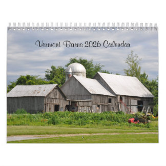 2026 Vermont Barns - Calendar
