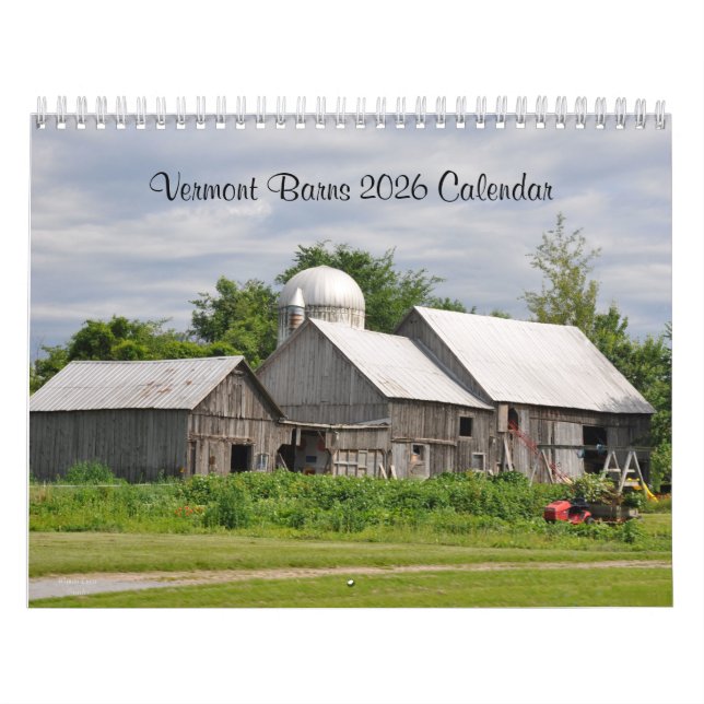 2026 Vermont Barns - Calendar (Cover)