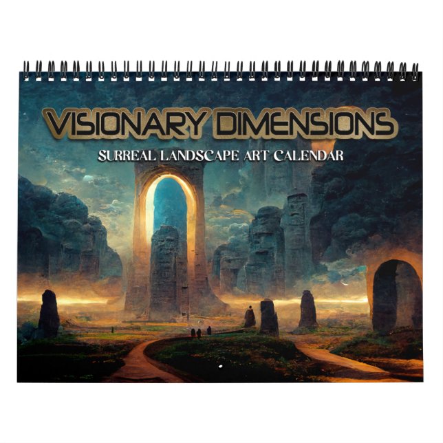 2026 Visionary Dimensions 3 Surreal Landscapes Calendar (Cover)