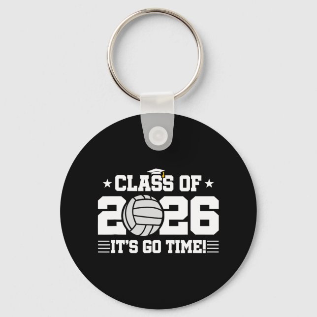 2026 Volleyball Player - 2026 Graduation - Cl Of 2 Keychain (Front)