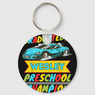 2026 Wesley Personalized Last Day Of Preschool Gra Keychain