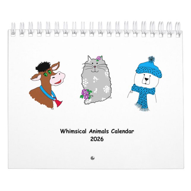 2026 Whimsical Animals Calendar ... (Cover)