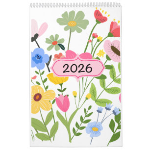 2026 Whimsical Floral Illustrations Calendar