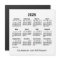 2026 White Calendar by Janz 5x5 Magnet