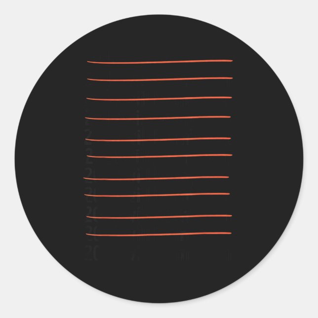 2026 Will Be My Year Funny Humor New Year Quote  Classic Round Sticker (Front)