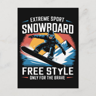 2026 Winter Olympics Womens Snowboarding Halfpipe Holiday Postcard