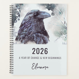 2026 Year of Change Raven Symbolism Planner