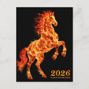 2026 Year of the Fire Horse Postcard