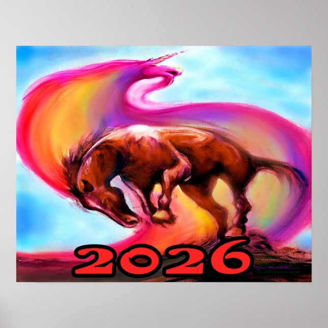 2026 Year of the Fire Horse Poster (Front)